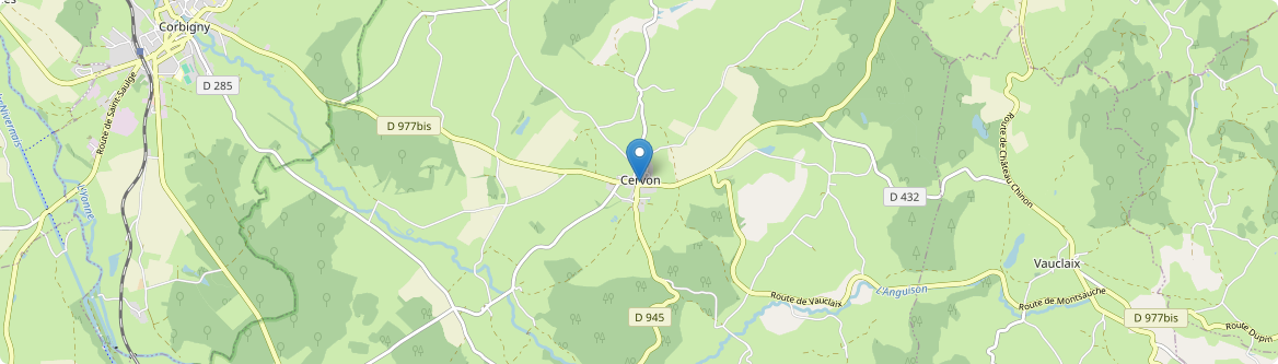 Cervon - Carte