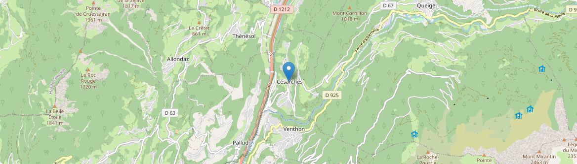 Césarches - Carte
