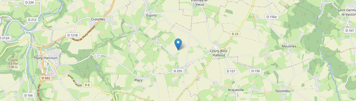 Cesny-les-Sources - Carte
