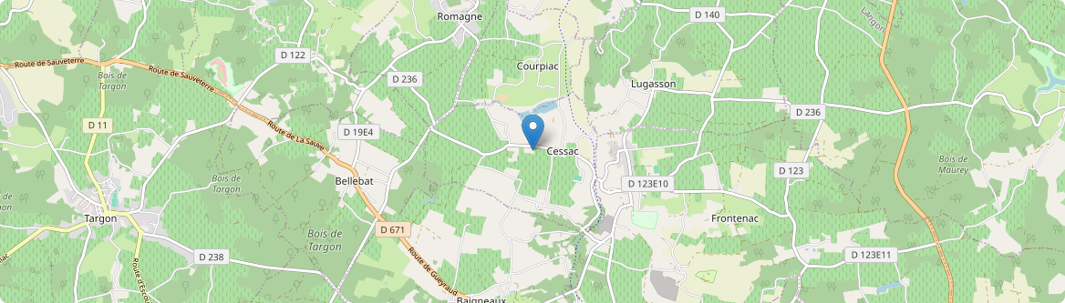 Cessac - Carte