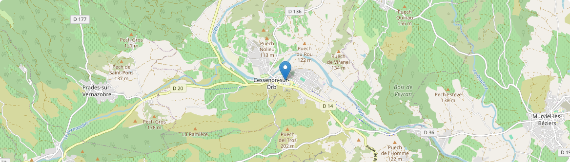 Cessenon-sur-Orb - Carte