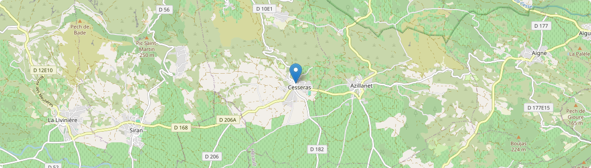 Cesseras - Carte