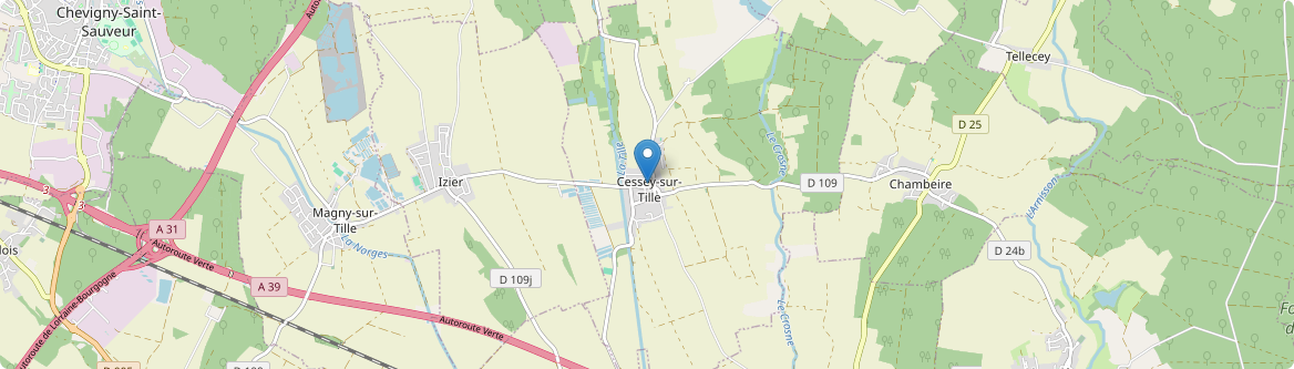 Cessey-sur-Tille - Carte