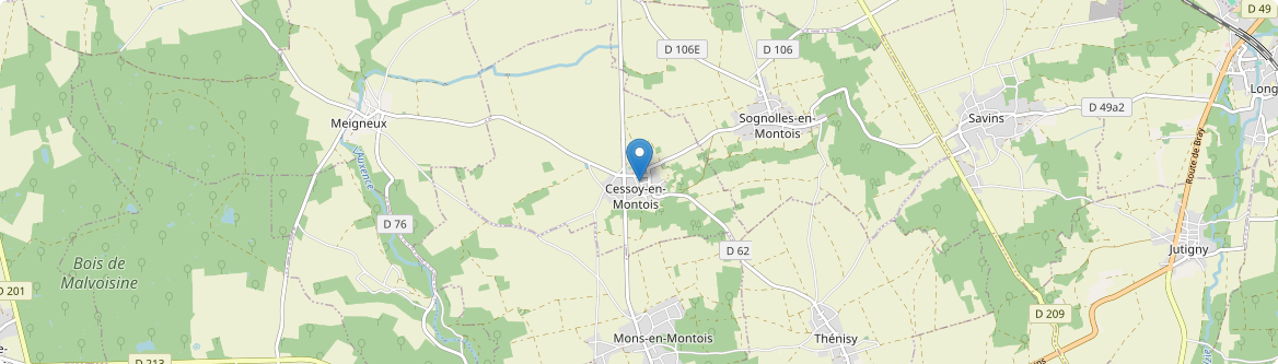 Cessoy-en-Montois - Carte