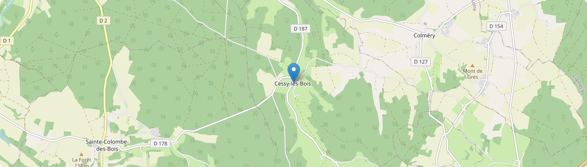 Cessy-les-Bois - Carte