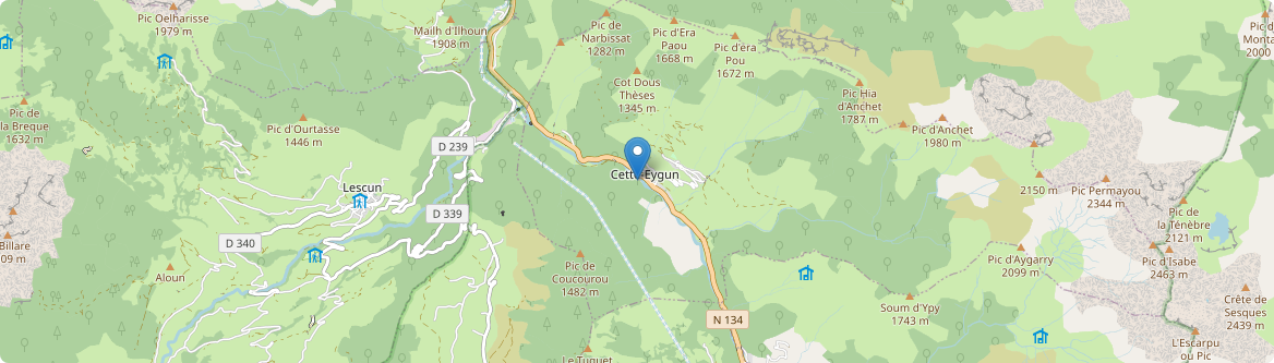 Cette-Eygun - Carte