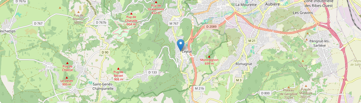 Ceyrat - Carte