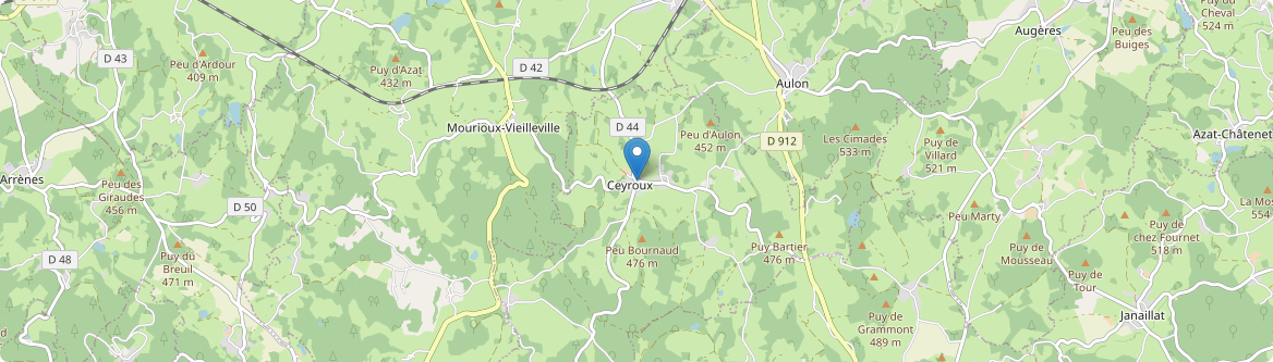 Ceyroux - Carte