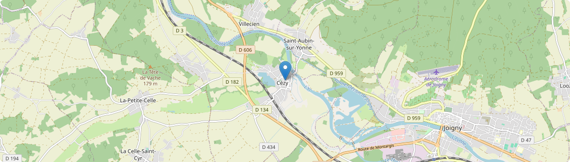 Cézy - Carte