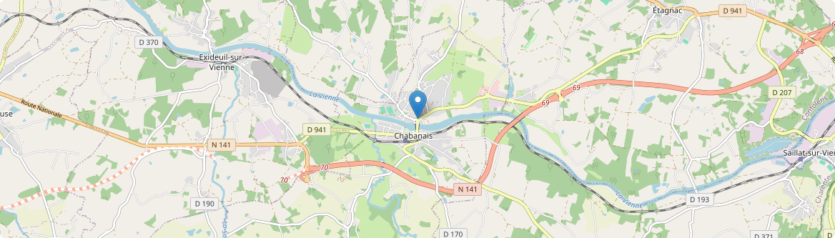 Chabanais - Carte