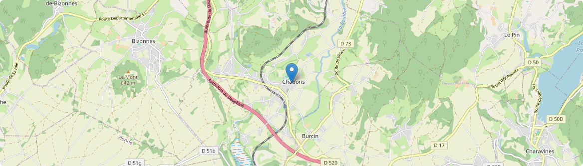 Châbons - Carte