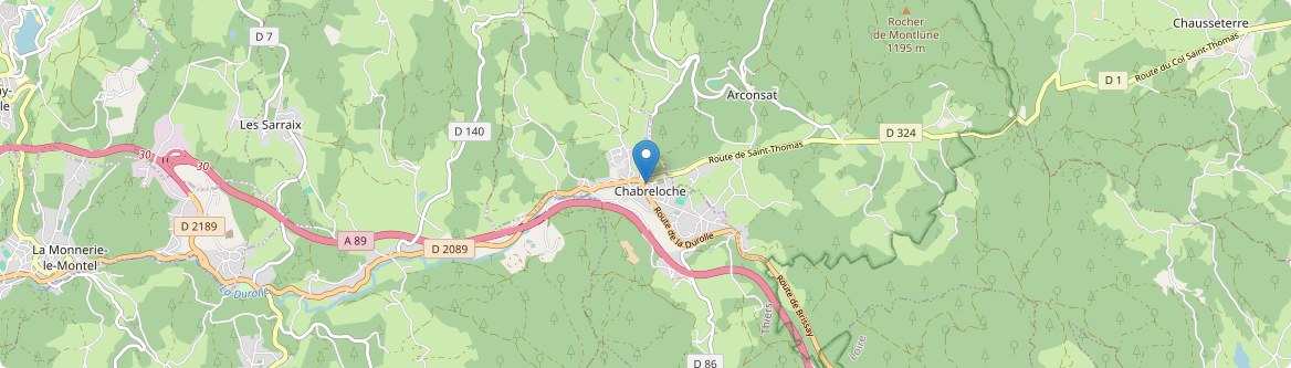 Chabreloche - Carte