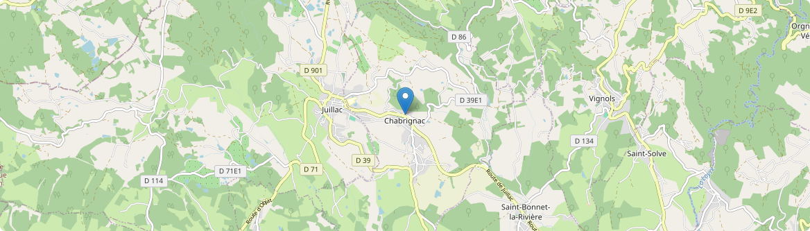 Chabrignac - Carte