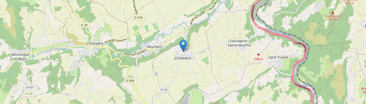 Chadeleuf - Carte