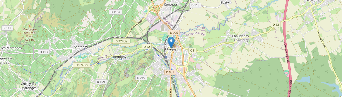 Chagny - Carte