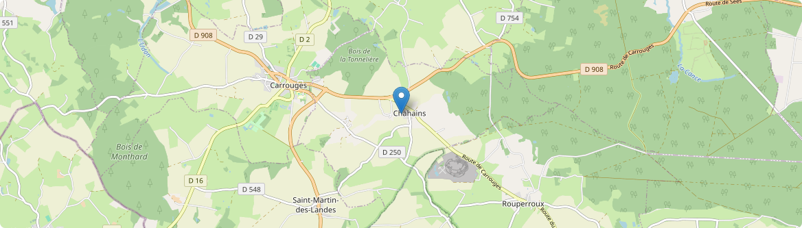Chahains - Carte