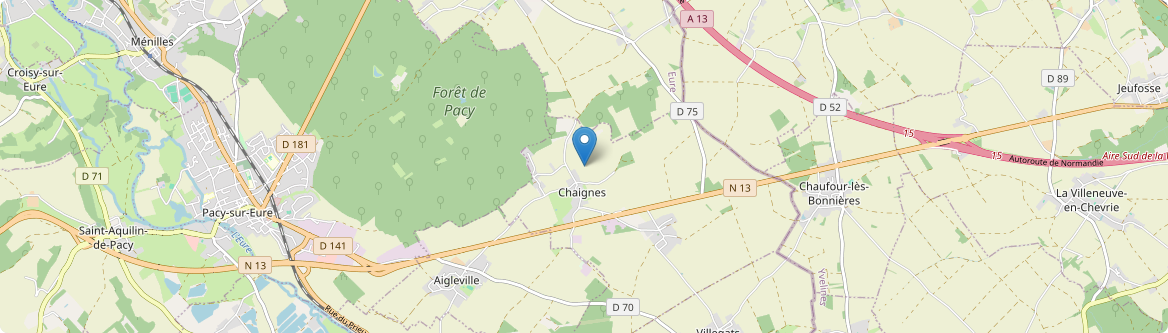 Chaignes - Carte
