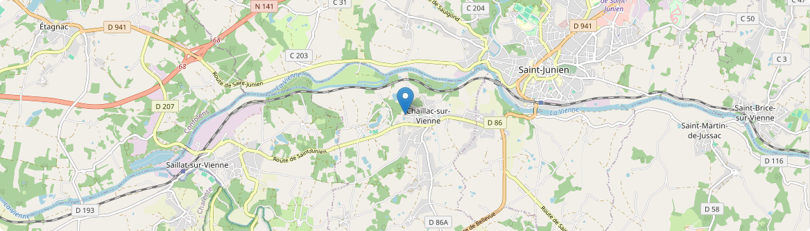 Chaillac-sur-Vienne - Carte