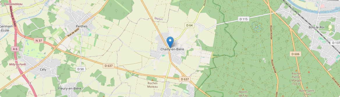 Chailly-en-Bière - Carte