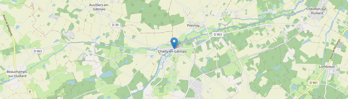 Chailly-en-Gâtinais - Carte