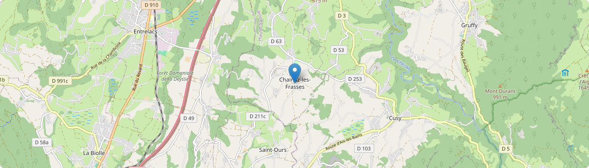 Chainaz-les-Frasses - Carte
