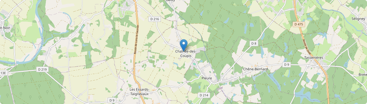 Chaînée-des-Coupis - Carte