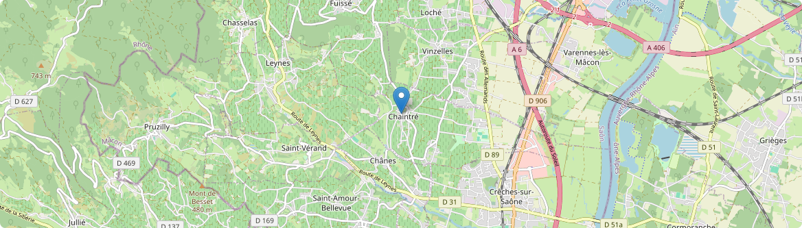 Chaintré - Carte
