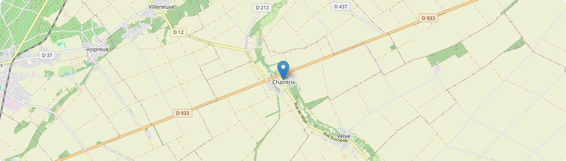 Chaintrix-Bierges - Carte