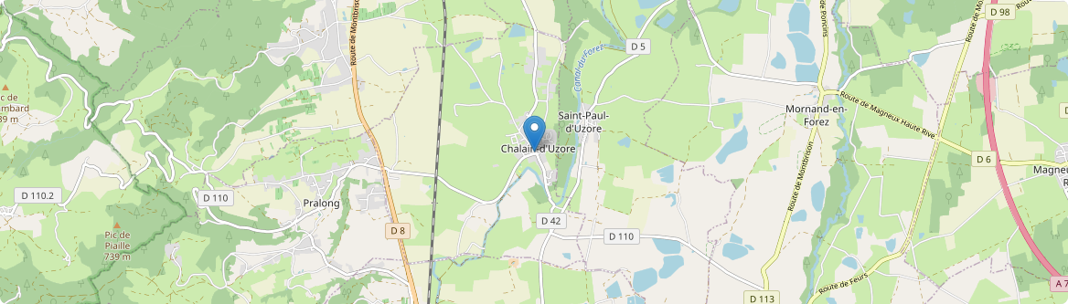 Chalain-d'Uzore - Carte