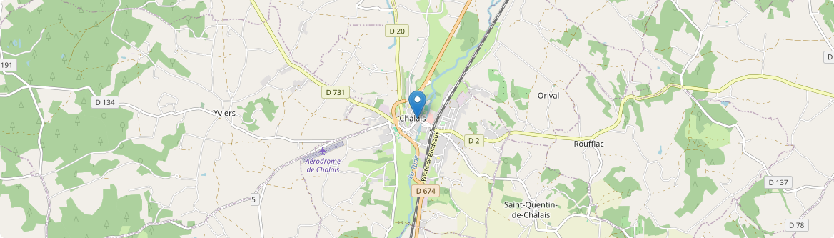 Chalais - Carte