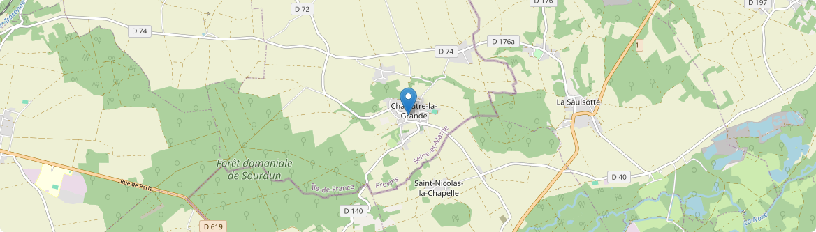 Chalautre-la-Grande - Carte