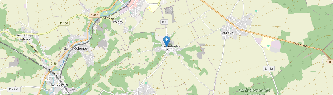 Chalautre-la-Petite - Carte