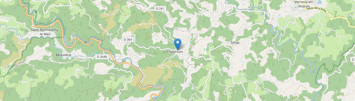 Chalencon - Carte