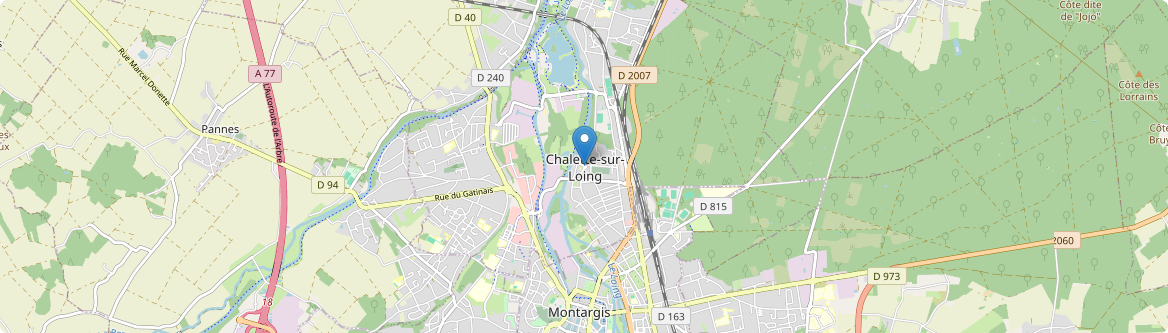 Châlette-sur-Loing - Carte