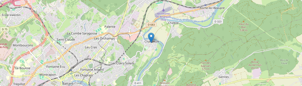 Chalezeule - Carte