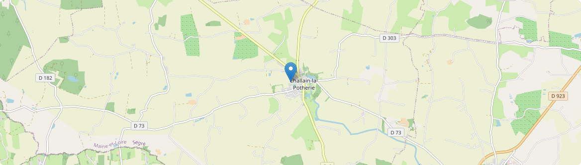 Challain-la-Potherie - Carte