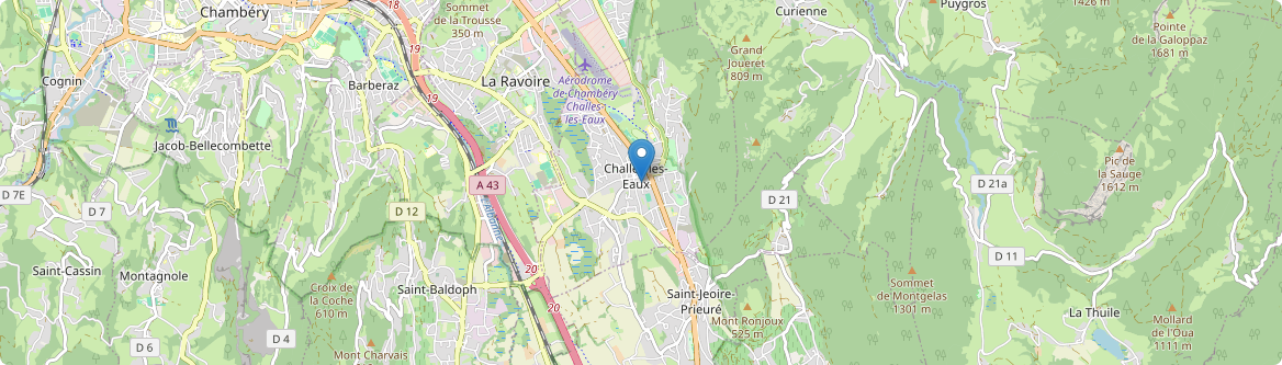 Challes-les-Eaux - Carte