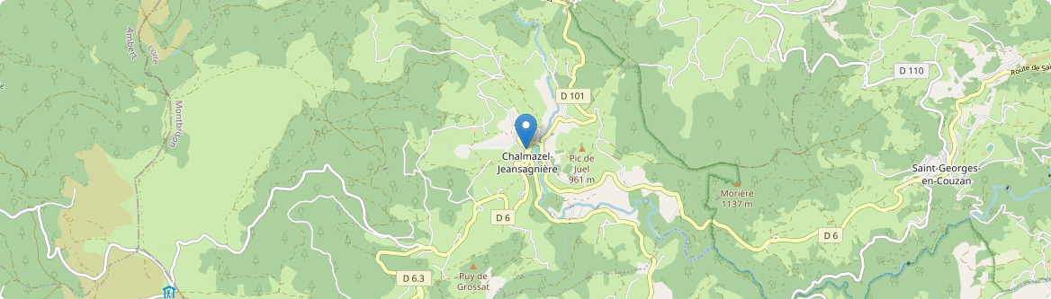 Chalmazel-Jeansagnière - Carte