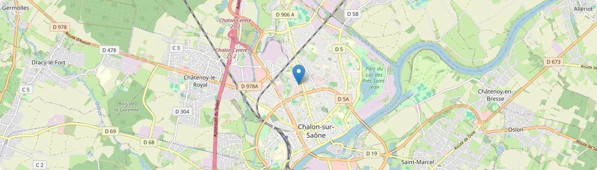 Chalon-sur-Saône - Carte