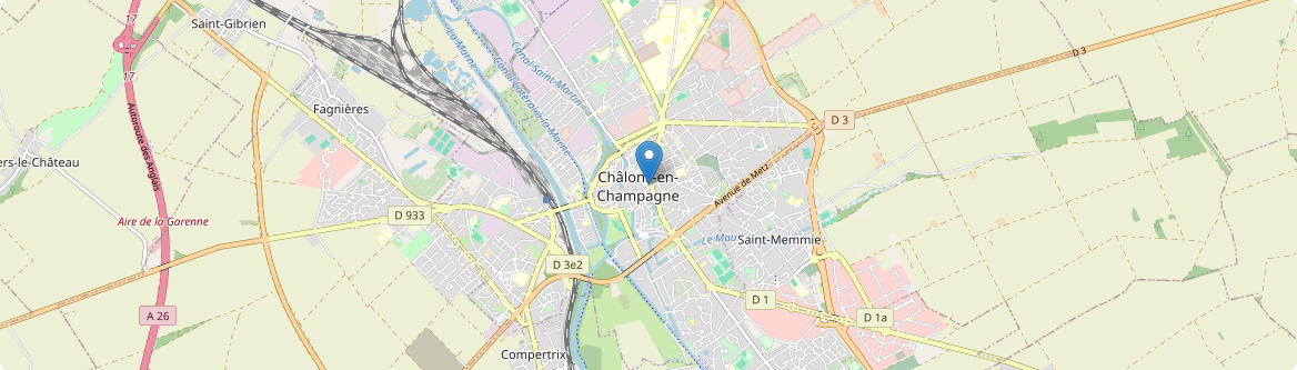 Châlons-en-Champagne - Carte