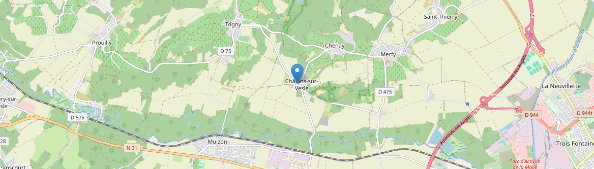 Châlons-sur-Vesle - Carte