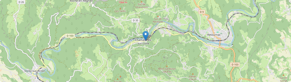 Chamalières-sur-Loire - Carte