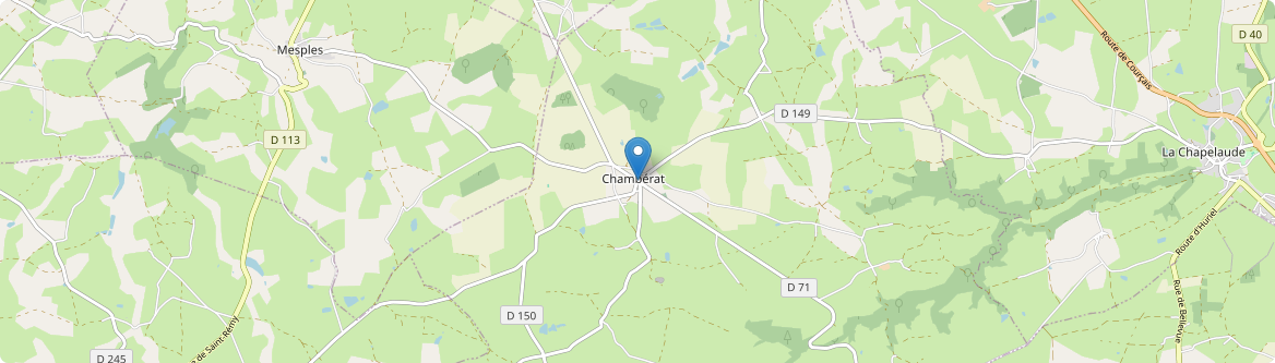 Chambérat - Carte