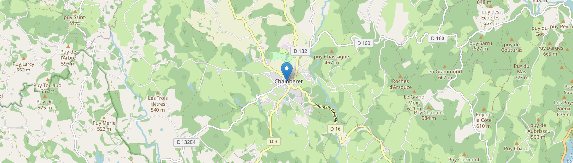 Chamberet - Carte