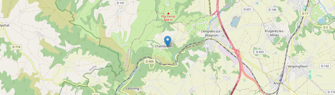 Chambezon - Carte