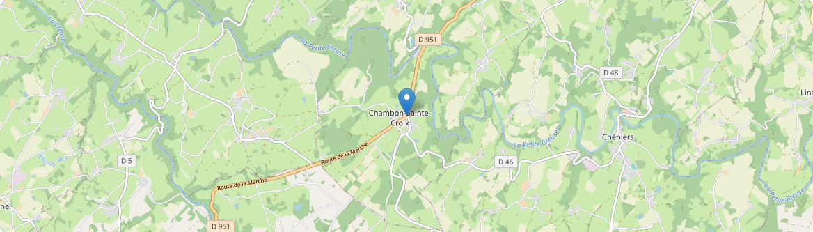 Chambon-Sainte-Croix - Carte
