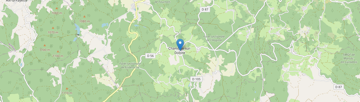 Chambon-sur-Dolore - Carte