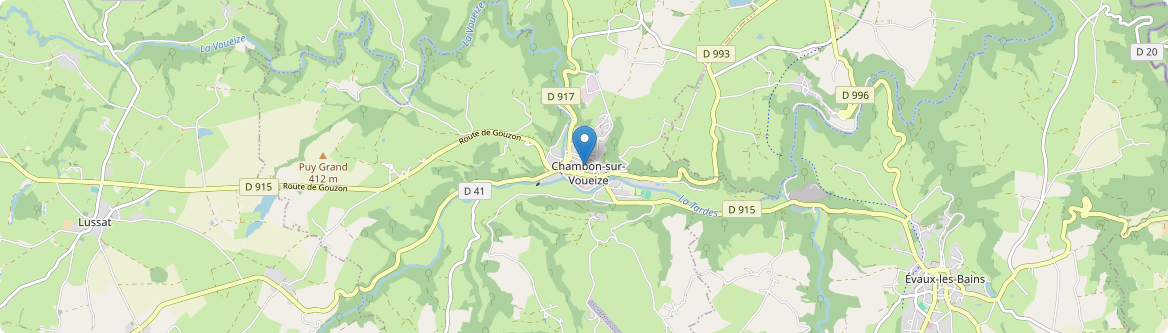 Chambon-sur-Voueize - Carte