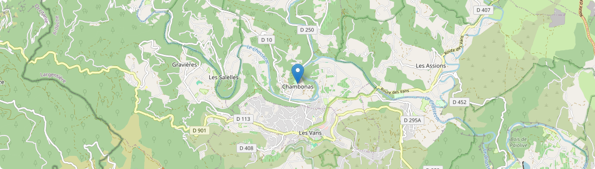 Chambonas - Carte