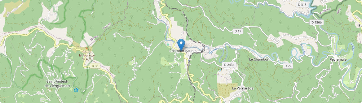 Chamborigaud - Carte